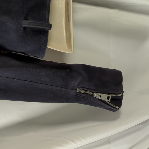 Levi's black Suede cropped Moto jacket size XS - Picture 10 of 11